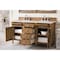 James Martin Vanities Brittany 60in Double Vanity, Saddle Brown w/ 3 CM Eternal Marfil Quartz Top 650-V60D-SBR-3EMR - alternate 4